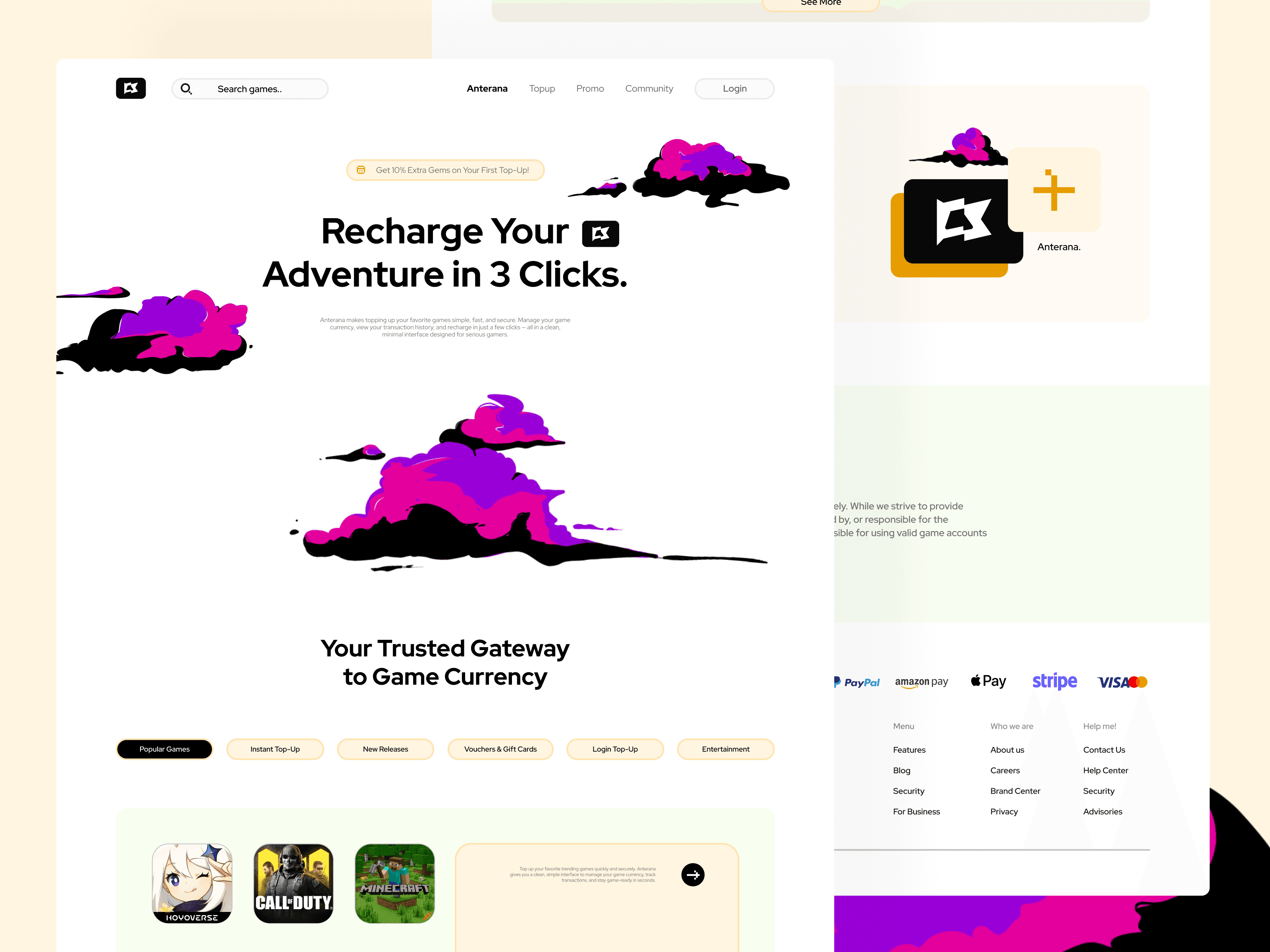Anterana, a SaaS product design