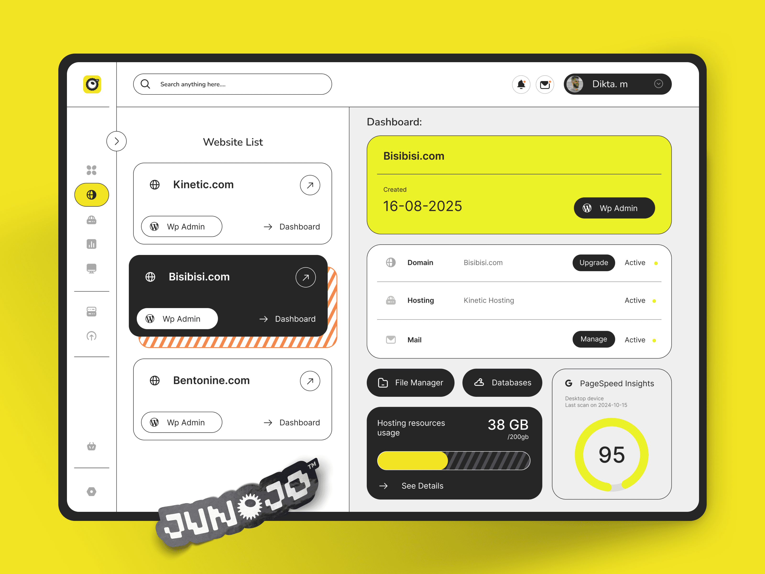 Junojo, a SaaS product design