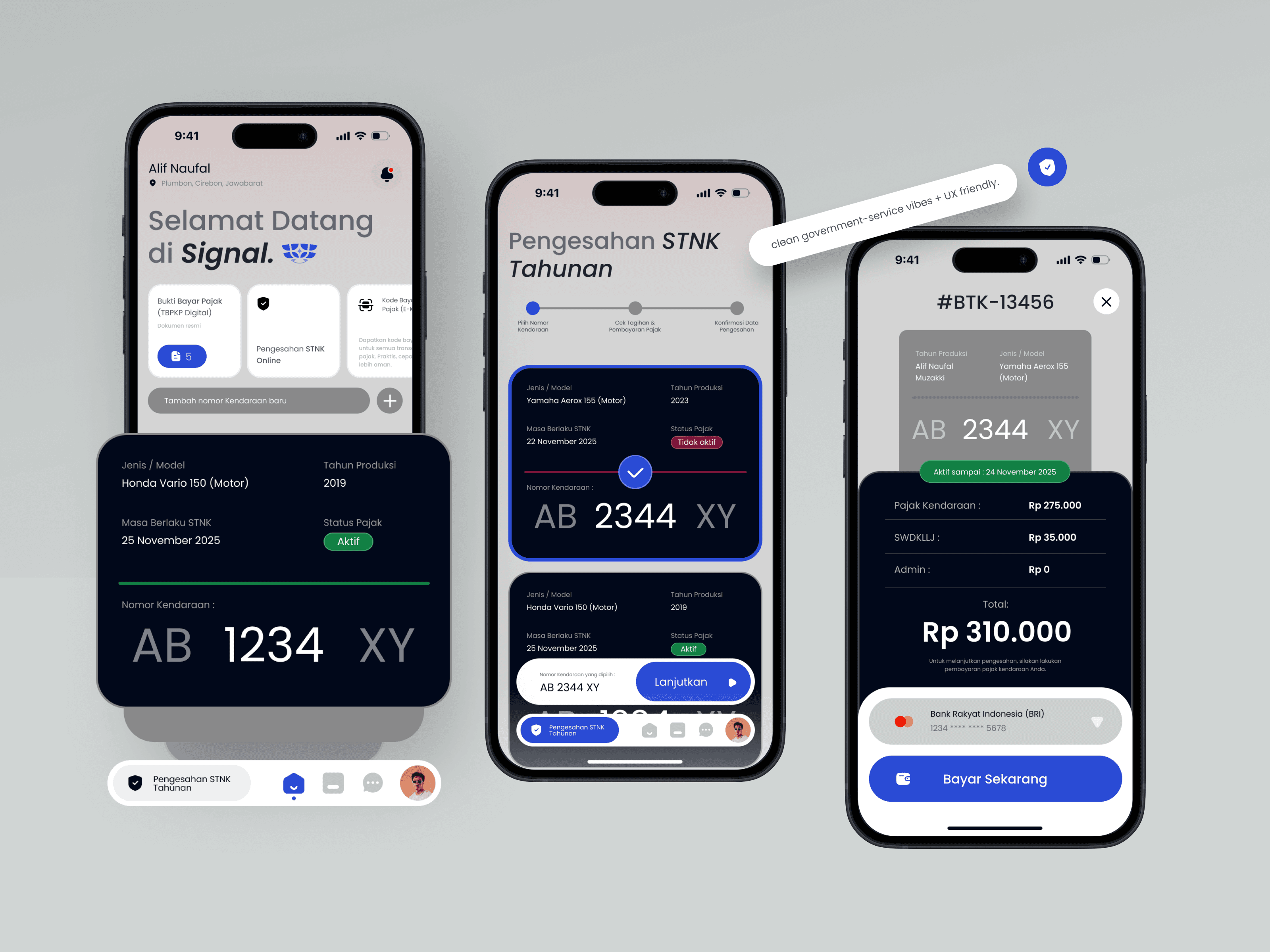 Signal, a SaaS product design